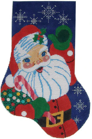 Retro Santa Midi Stocking - The Flying Needles