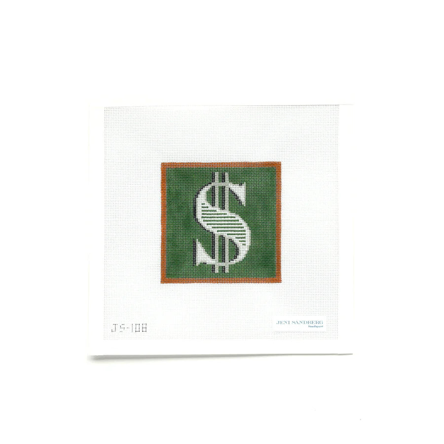 Dollar Sign 4 Square Canvas - The Flying Needles