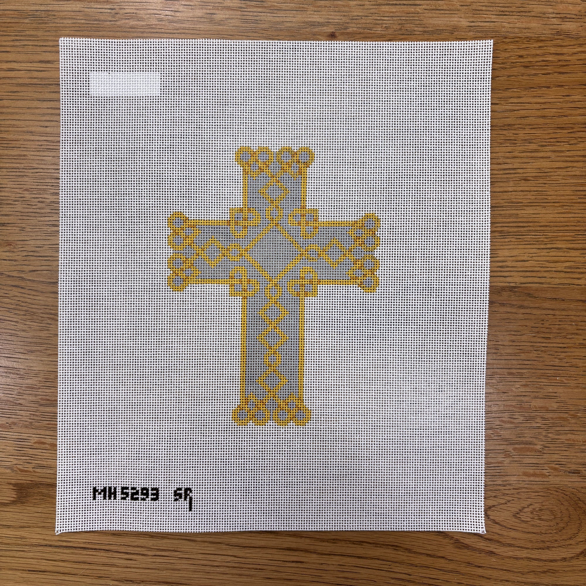 Celtic Hearts, Cross - 18 mesh