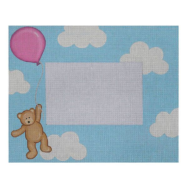 Flying High Teddy Plaque/Frame Pink 