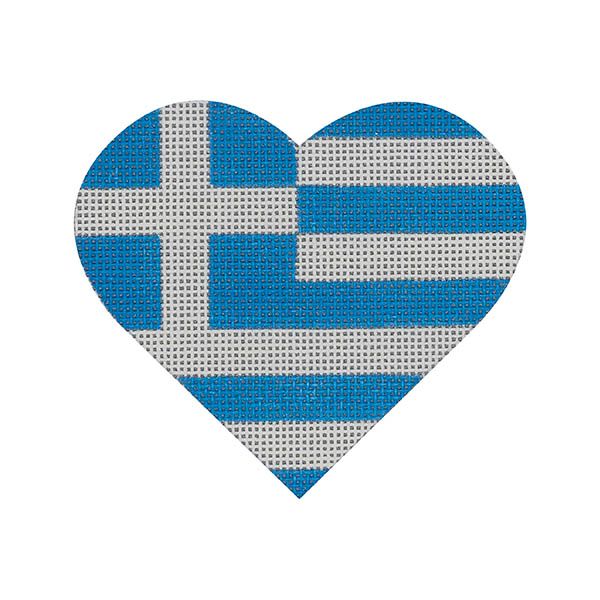 Greek Flag Heart