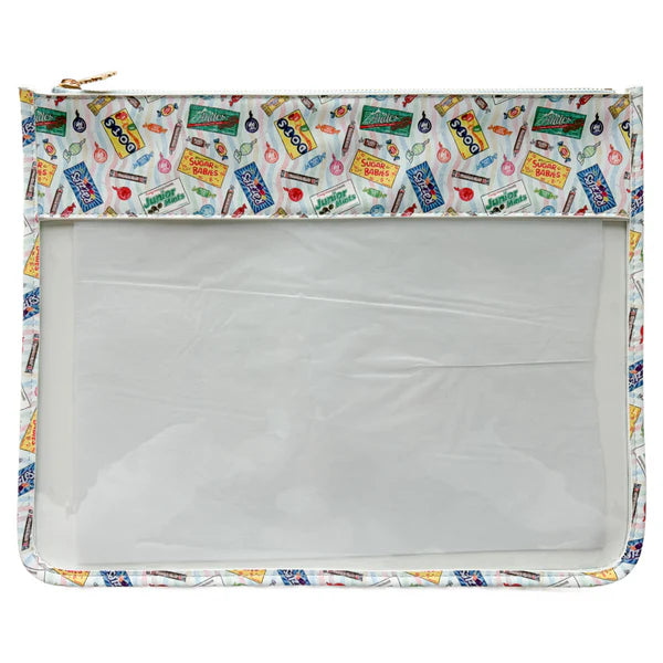 All Candy Pattern Leather Project Bag - The Flying Needles