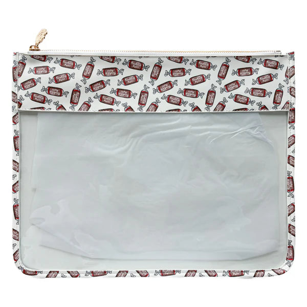 Tootsie Pattern Leather Project Bag - The Flying Needles