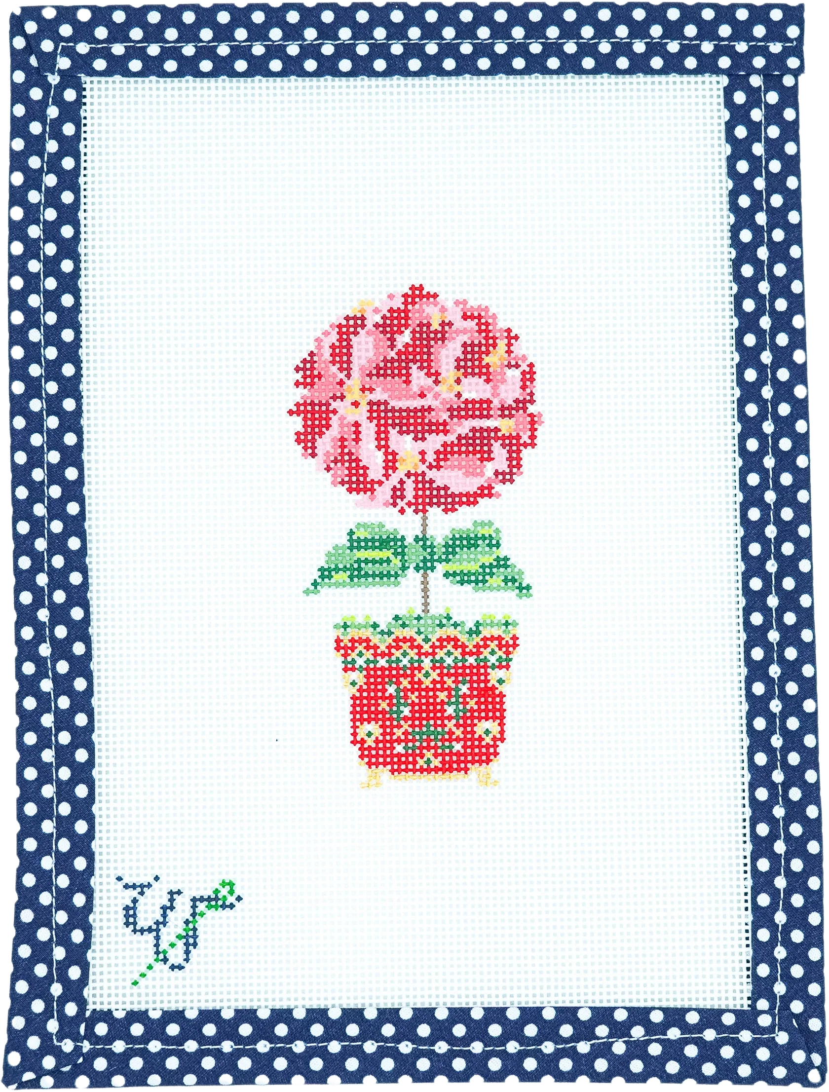 Poinsettia Topiary - The Flying Needles