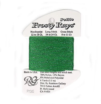 Petite Frosty Rays PY345 Dark Christmas Green Gloss - The Flying Needles