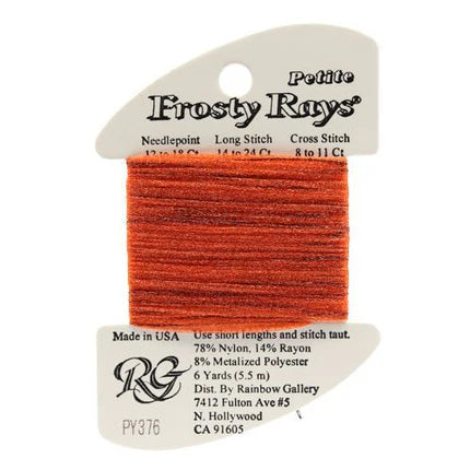 Petite Frosty Rays PY376 Dark Pumpkin Gloss - The Flying Needles