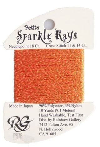 Petite Sparkle Rays PS78 Deep Pumpkin - The Flying Needles