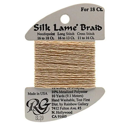 Silk Lame Braid SL29 Chiffon - The Flying Needles