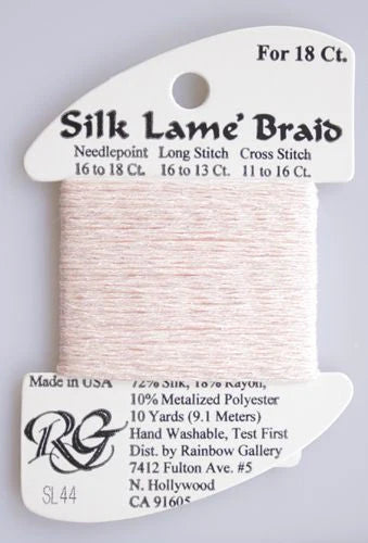 Silk Lame Braid SL44 Light Shell - The Flying Needles