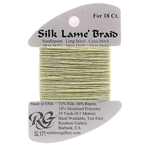 Silk Lame Braid SL171 Mellow Yellow - The Flying Needles