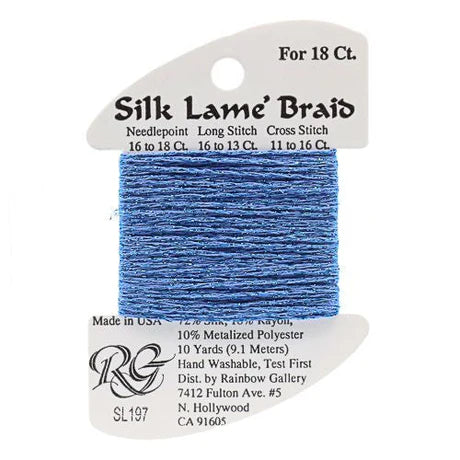Silk Lame Braid SL197 Star Sapphire - The Flying Needles
