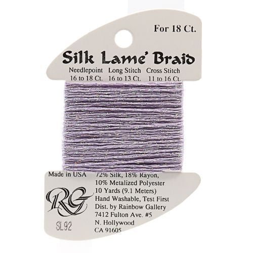 Silk Lame Braid SL92 Lite Lilac - The Flying Needles