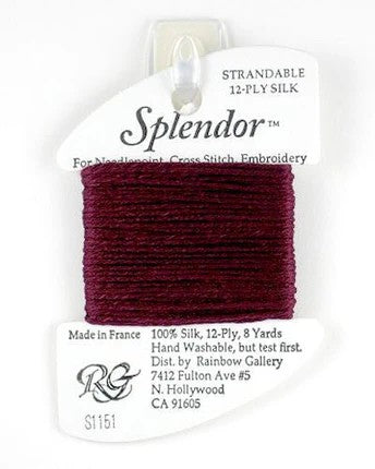 Splendor S1151 Very Dark Raspberry - The Flying Needles