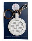 Circle Self-Finishing Leather Charm