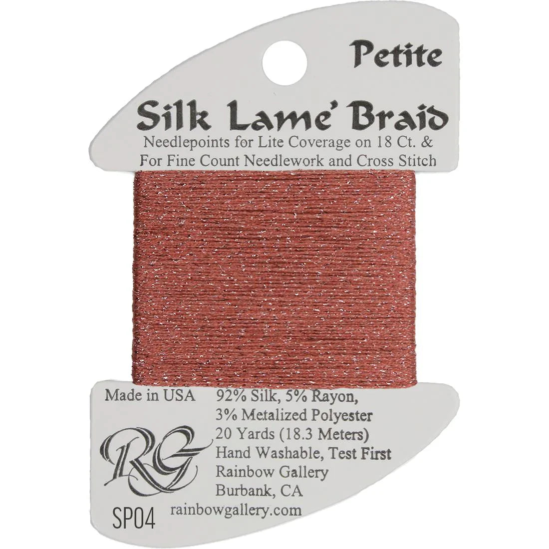 Petite Silk Lame SP04 Antique Rose - The Flying Needles