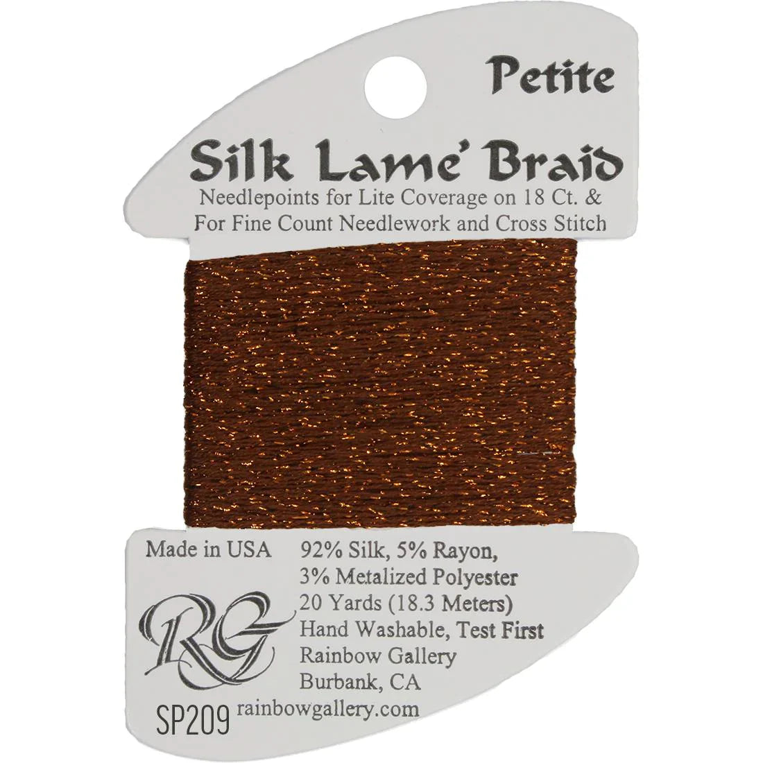 Petite Silk Lame SP209 GIngerbread - The Flying Needles