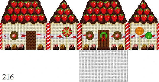 3D Gingerbread House, Strawberries and Truffles - The Flying Needles