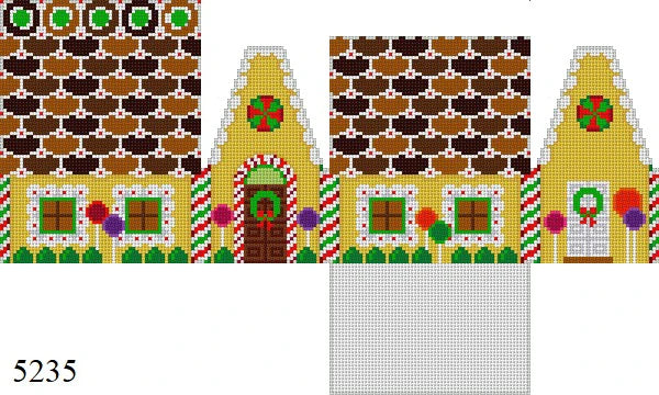 3D Butterscotch with Tri-Choc Wafers Gingerbread House - The Flying Needles