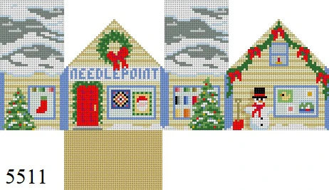 3D Needlepoint Shop Mini House - The Flying Needles