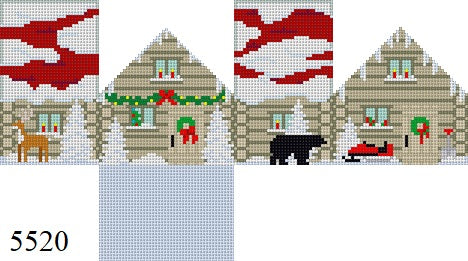 3D Cabin in the Woods Mini House - The Flying Needles