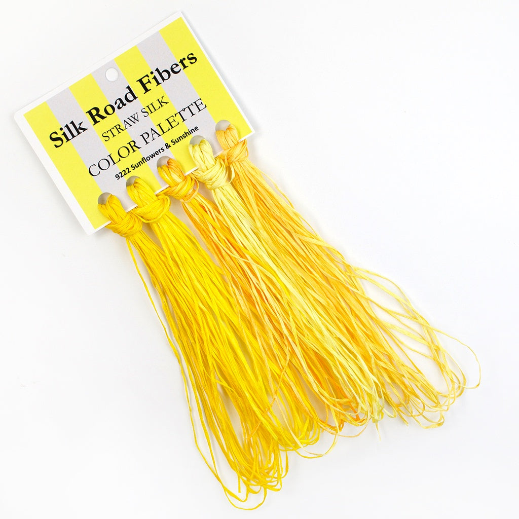 Straw Silk Color Palette-Sunflowers & Sunshine - The Flying Needles