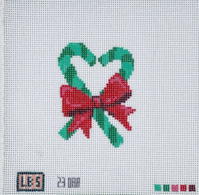 Heart Shape Christmas Candy Cane - The Flying Needles