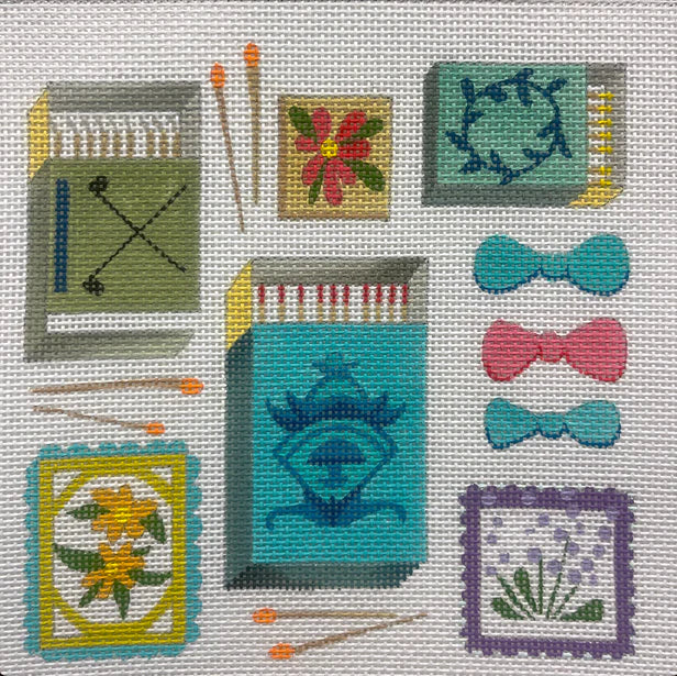 Matchbook Collage - The Flying Needles