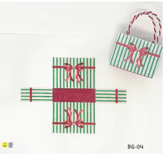 Mini Striped Holiday Bag - The Flying Needles
