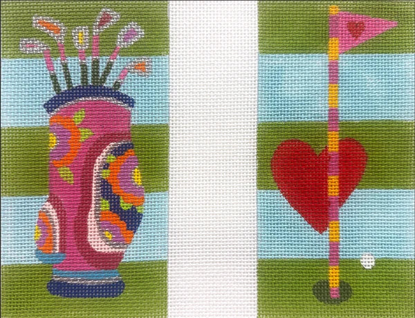 Golf Heart Eyeglass Case