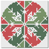 Snowflake Round - Red/Green - The Flying Needles