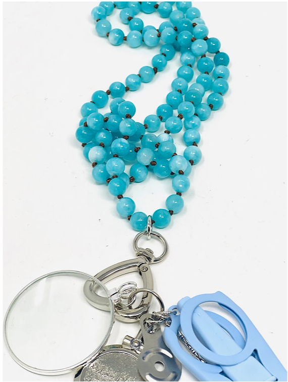 Beaded Chatelaine Necklace - The Flying Needles