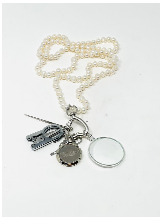 Beaded Chatelaine Necklace - The Flying Needles