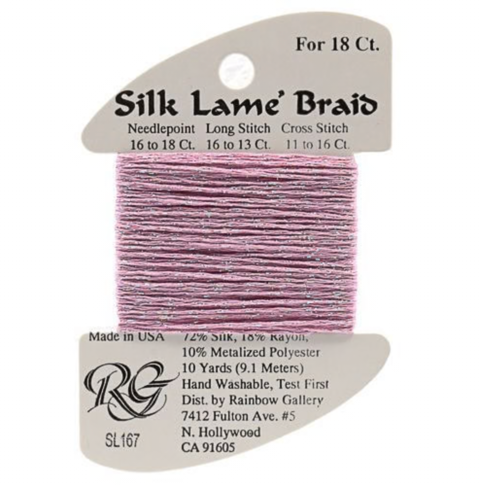 Silk Lame Braid SL167 Pink Lady - The Flying Needles