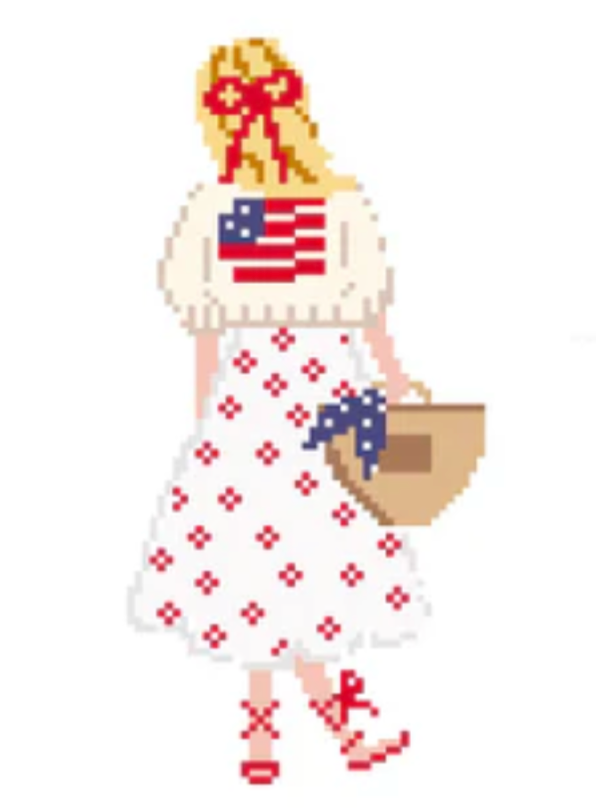 Signature Girl Series - Flag Sweater and Skirt - The Flying Needles