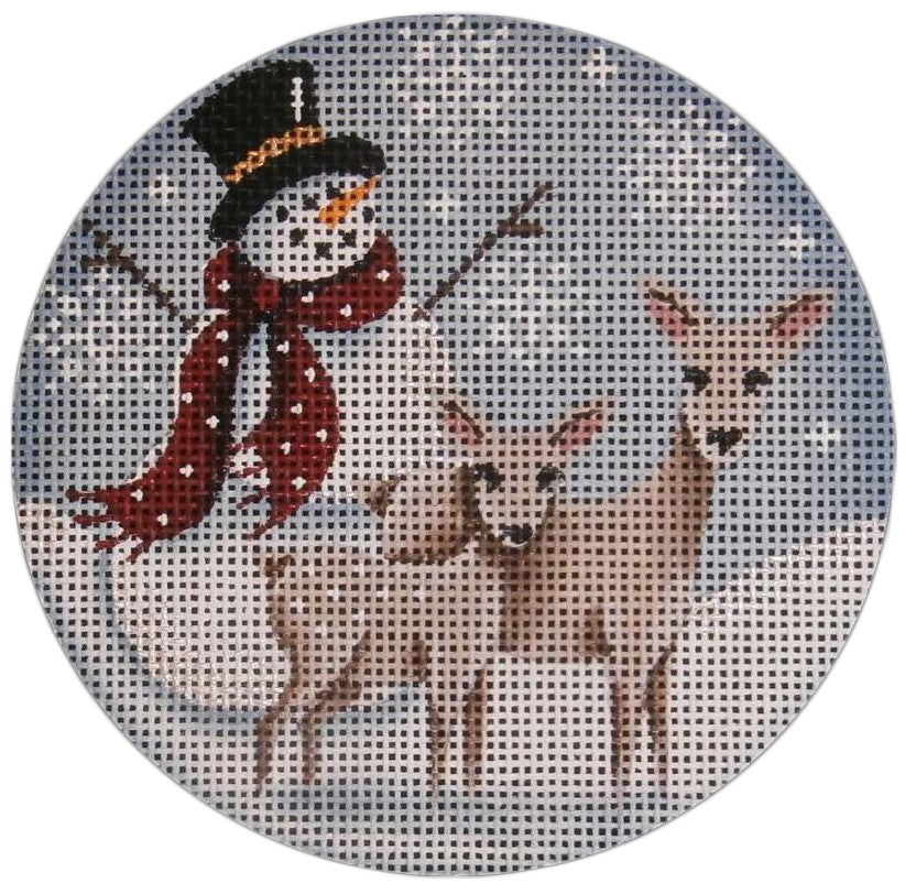 Snowman and Deer - The Flying Needles