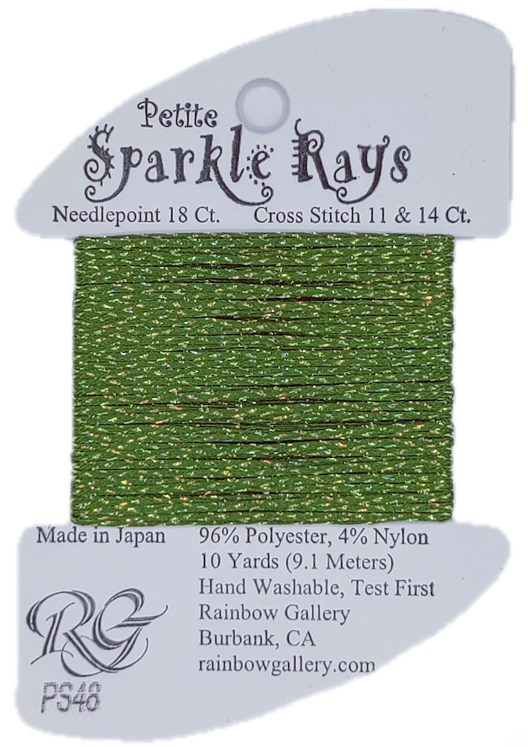 Petite Sparkle Rays PS48 Dark Christmas Green - The Flying Needles
