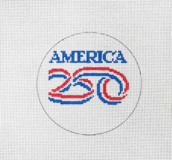 America 250 Domed Ornament with Confetti