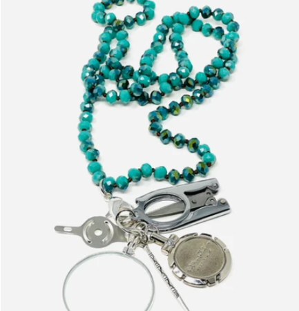 Beaded Chatelaine Necklace - The Flying Needles