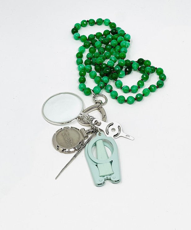 Beaded Chatelaine Necklace - The Flying Needles