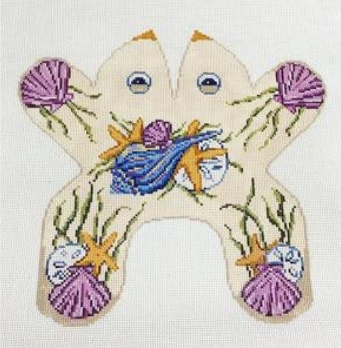 Seashells Frog 3-D Beanbag - The Flying Needles