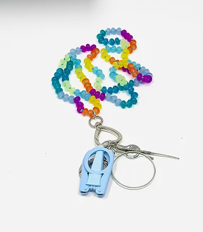 Beaded Chatelaine Necklace - The Flying Needles