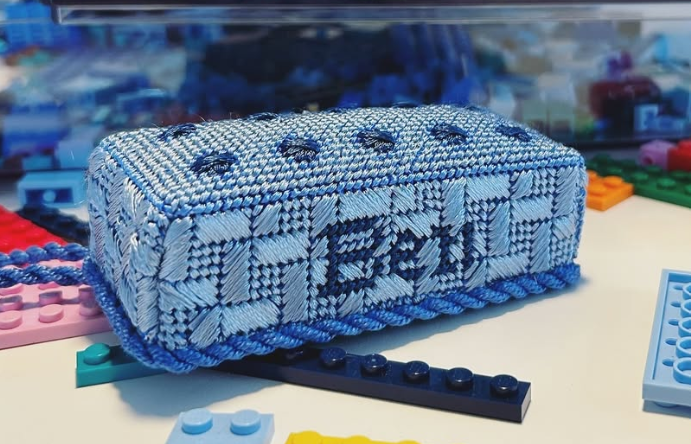 3D Lego Brick - Blue - The Flying Needles