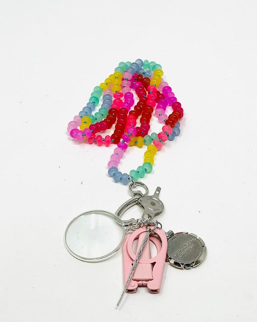 Beaded Chatelaine Necklace - The Flying Needles