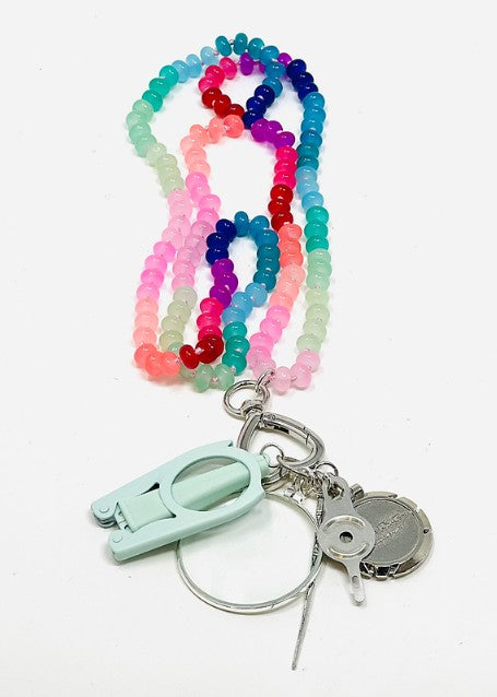 Beaded Chatelaine Necklace - The Flying Needles