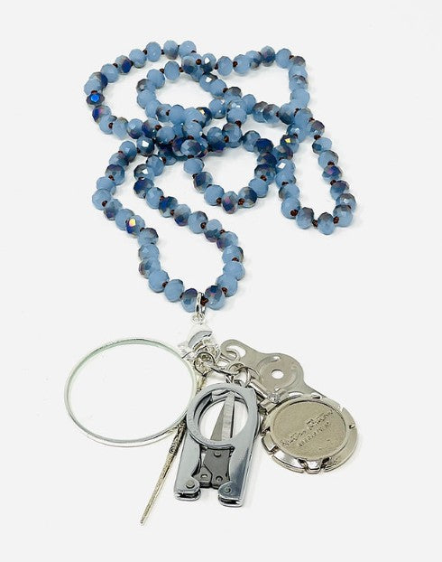 Beaded Chatelaine Necklace - The Flying Needles