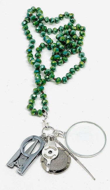 Beaded Chatelaine Necklace - The Flying Needles