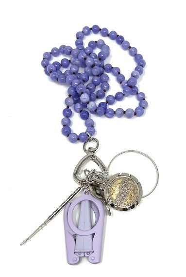 Beaded Chatelaine Necklace - The Flying Needles