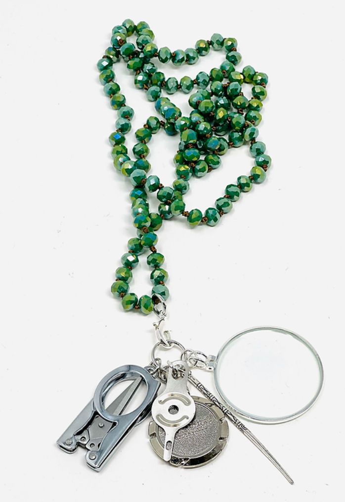 Beaded Chatelaine Necklace - The Flying Needles