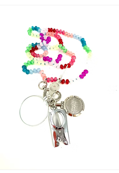 Beaded Chatelaine Necklace - The Flying Needles