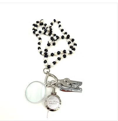 Beaded Chatelaine Necklace - The Flying Needles